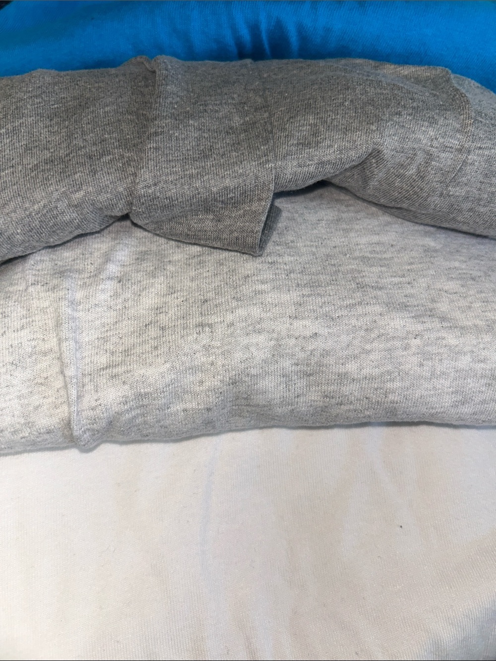 Gildan Kids Short Sleeve Tee in Heather Gray and Blue
